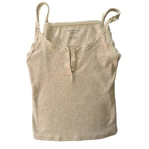 American Eagle Outfitters Beige Lace Camisole